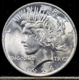 1924 Peace Silver Dollar Gem