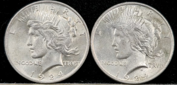 1924 Peace Silver Dollars