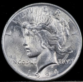 1924 Peace Silver Dollar Gem