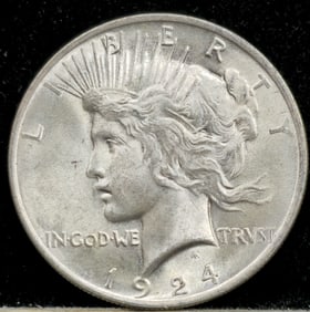 1924 Peace Silver Dollar Gem
