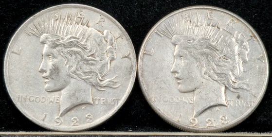 1923 Peace Silver Dollars