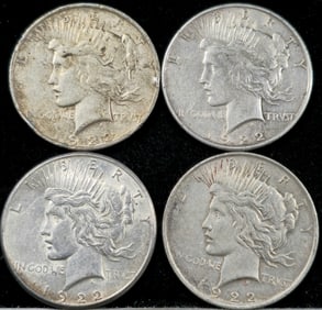 1922 Peace Silver Dollars