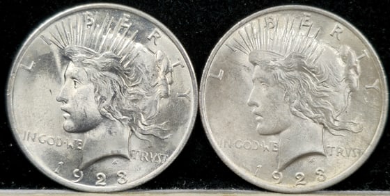 1923 Peace Silver Dollars