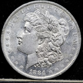 1884-O Morgan Silver Dollar DMPL
