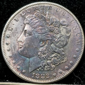 1882 Morgan Silver Dollar Toned