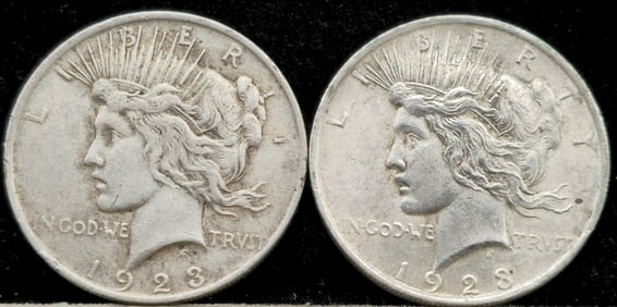 1923 Peace Silver Dollars