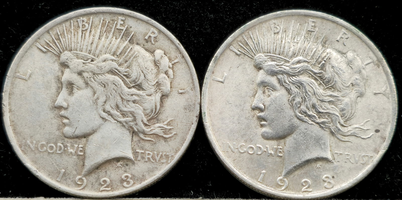 1923 Peace Silver Dollars (1 of 2)