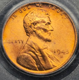 1945-S Lincoln Wheat Cent MS 66 RD PCGS
