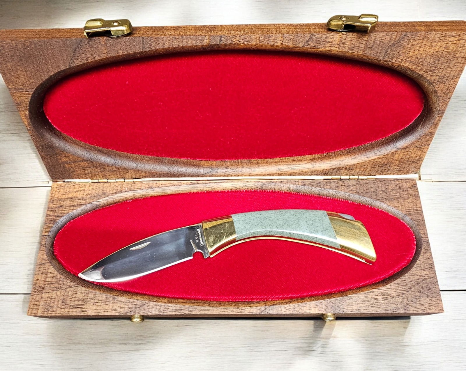 Browning USA Wyoming Jade Collection South Pass Lock back Knife - NIB