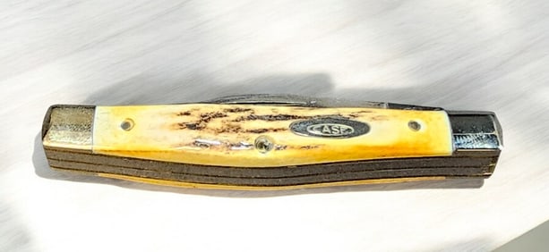 Case XX SS USA 5244 SSP 10 Dot (1980) 75th Anniversary Stag Jack Knife