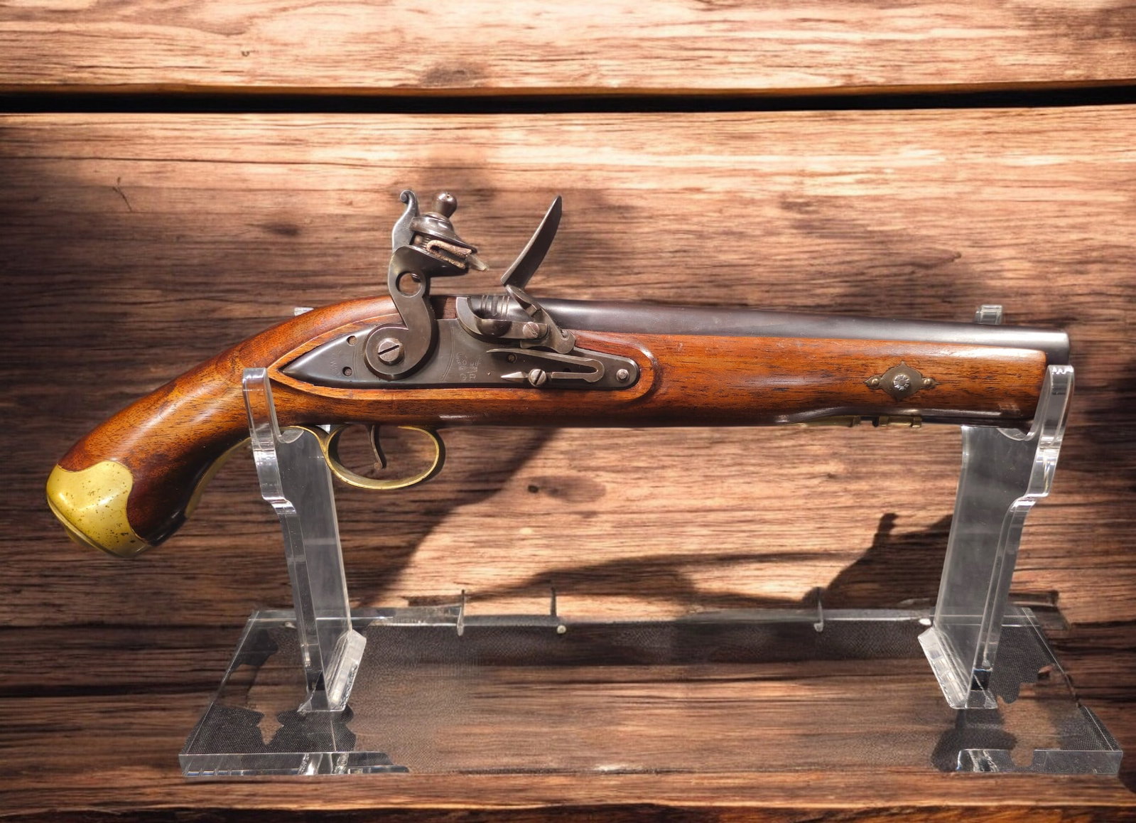 Antique 1800's British Flintlock Pistol, Tower GR: British Tower New Land Pattern Cavalry Flintlock Pistol .69 Barrel is 9" Disclaimer: You must be at least 18 years old to purchase a rifle or shotgun, and at least 21 years old to purchase a handgun. 
