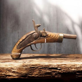 Antique Primitive Flintlock Pistol