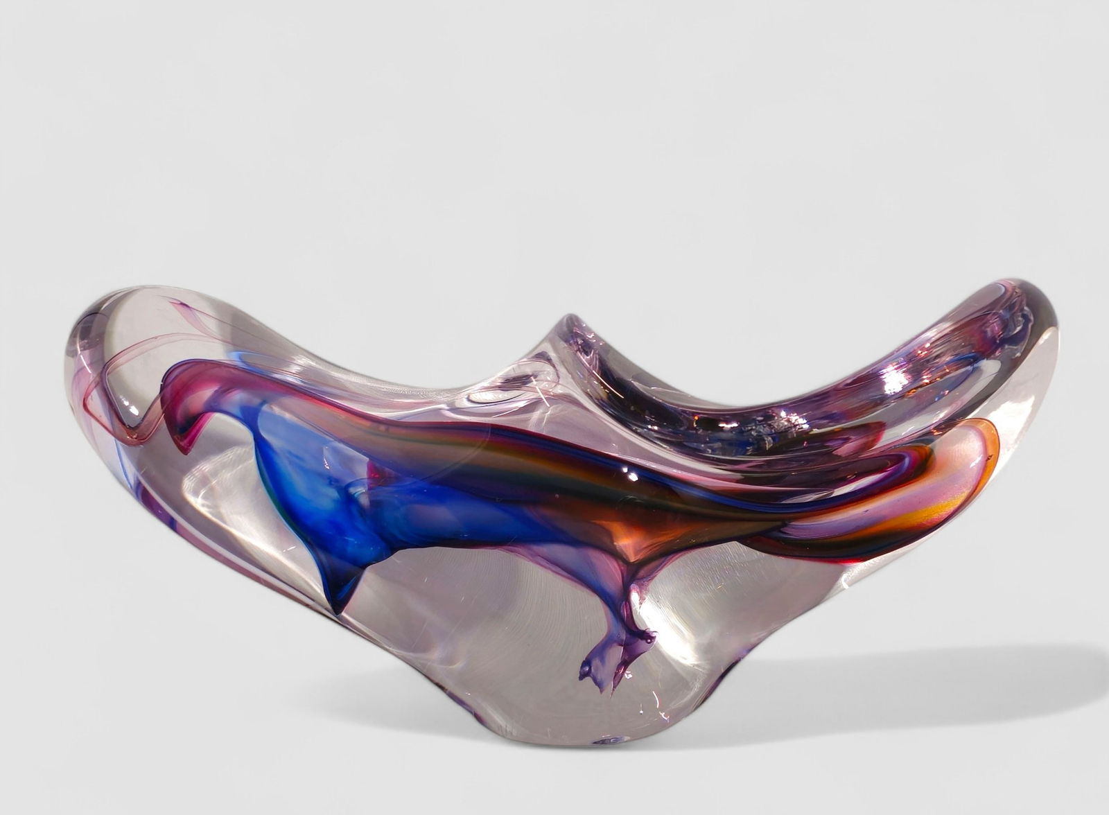 David Goldhagen Art Glass Free Form Sculpture (1 of 5)