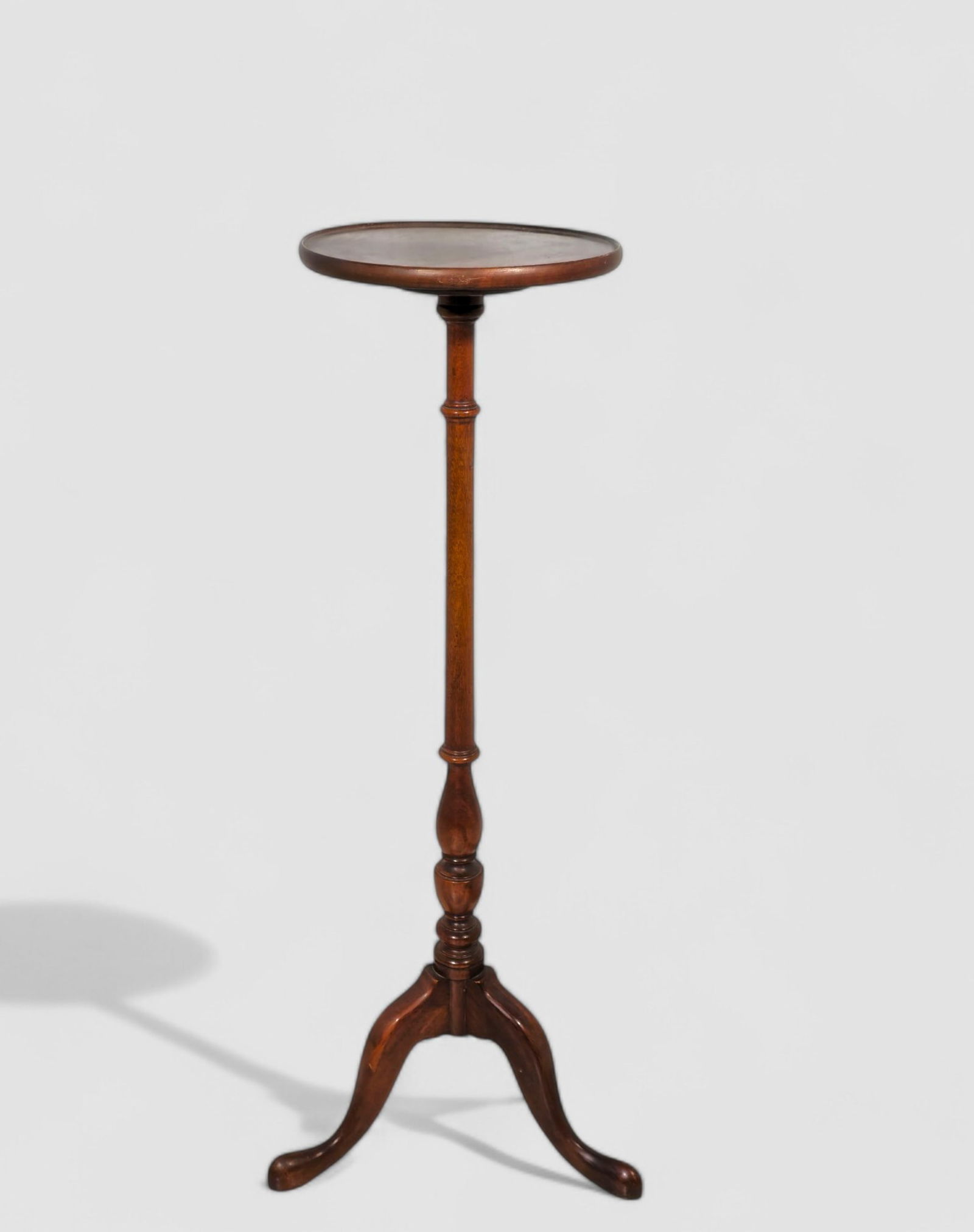 Mahogany Queen Anne Style Plant Stand (1 of 4)