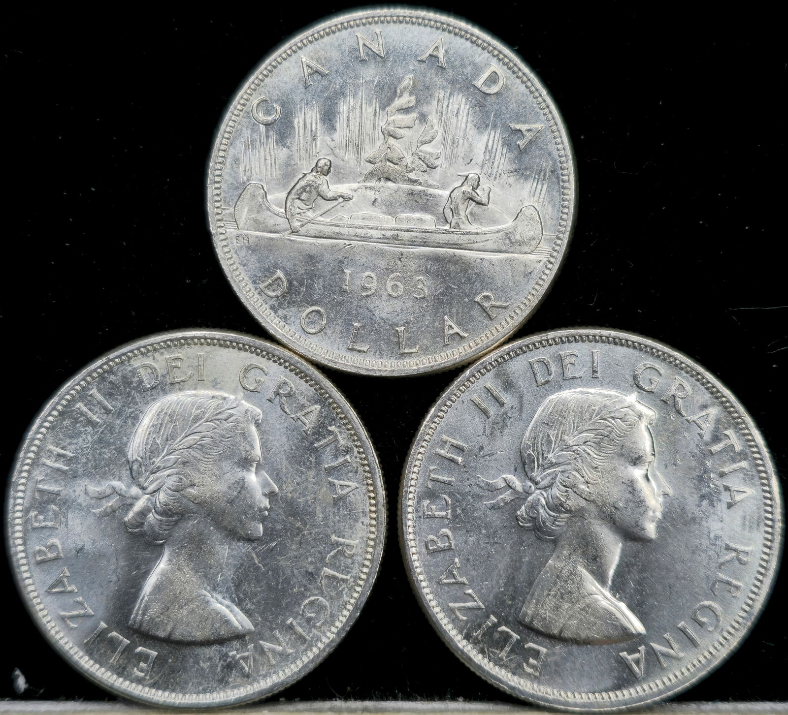 1963 Canadian Silver Dollars