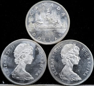 1965 Canadian Silver Proof Dollars