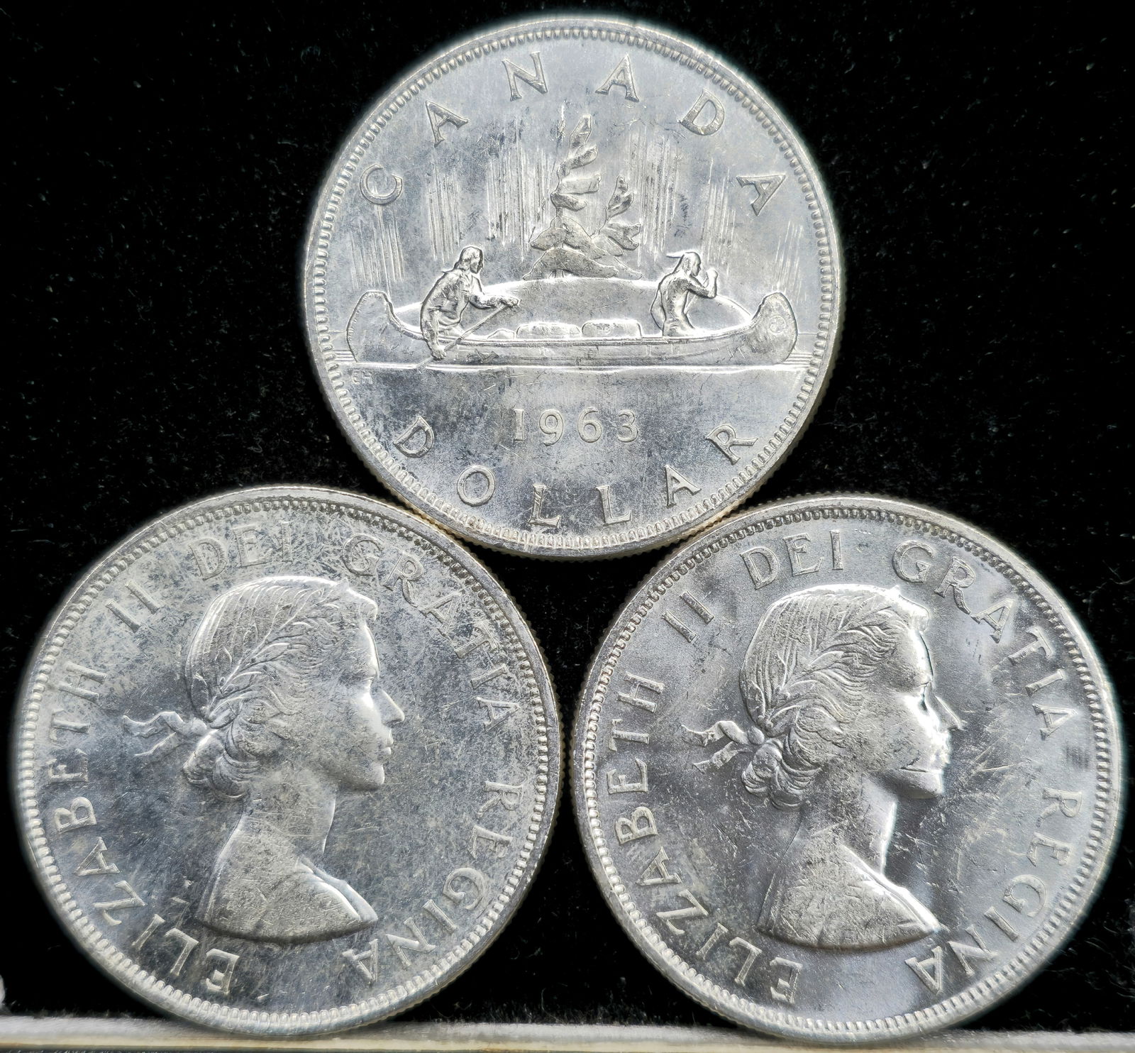 1963 Canadian Silver Dollars (1 of 2)
