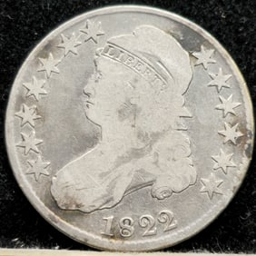1822 Capped Bust Silver Half Dollar
