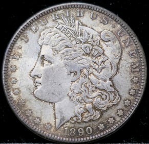 1890 Morgan Silver Dollar Toned