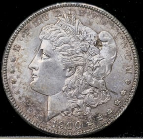 1900 Morgan Silver Dollar Toned
