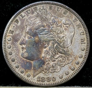 1880-S Morgan Silver Dollar PL Toned