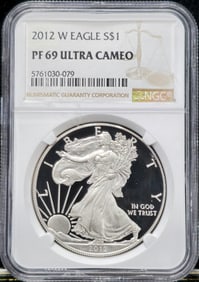 2012-W Silver Eagle PF 69 Ultra Cameo