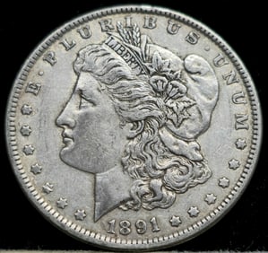 1891 Morgan Silver Dollar