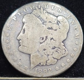 1892 Morgan Silver Dollar
