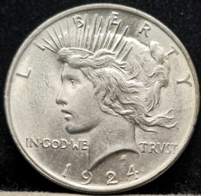 1924 Peace Silver Dollar