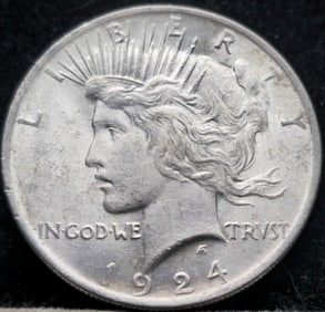 1924 Peace Silver Dollar