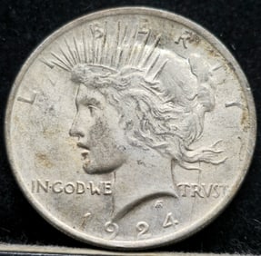 1924 Peace Silver Dollar Toned