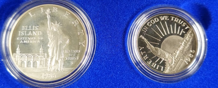 United States 1986 Liberty Silver Proof Set