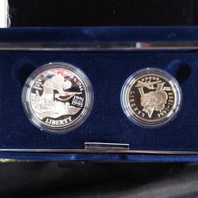 United States World War II 50th Anniversary Commemorative Silver Proof Set