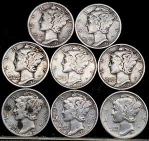 1941 Mercury Silver Dimes