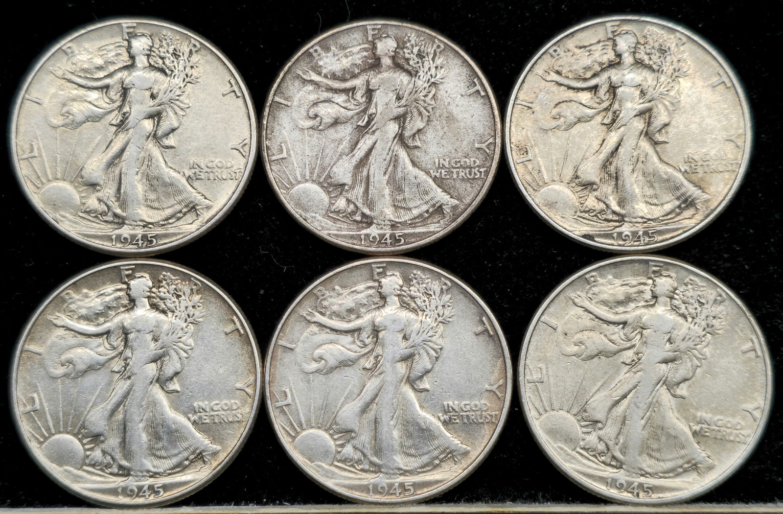 1945 Walking Liberty Silver Half Dollars (1 of 2)