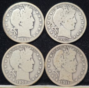 Barber Silver Half Dollars