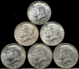 1960's Kennedy Half Dollars