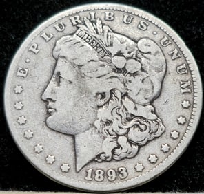 1893-CC Morgan Silver Dollar Key Date
