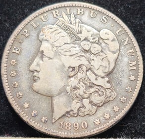 1890-O Morgan Silver Dollar Toned