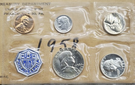 1958 United States Mint Proof Set Cameo