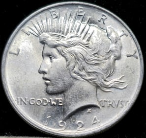 1924 Peace Silver Dollar Gem
