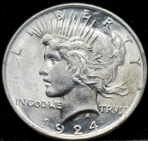 1924 Peace Silver Dollar Gem