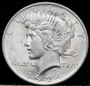 1924 Peace Silver Dollar Gem