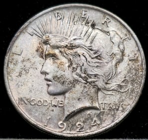 1924 Peace Silver Dollar Toned