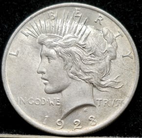 1923 Peace Silver Dollar Gem
