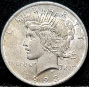 1923 Peace Silver Dollar Toned