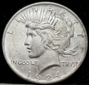 1924 Peace Silver Dollar Gem
