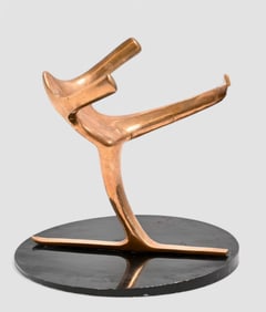 MCM Bronze Abstract Skier