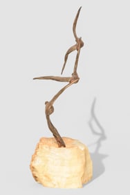 Curtis Jere Birds At Flight Table Sculpture