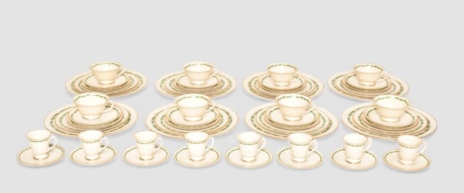 72 pc Fransican "Arcadia" Porcelain China